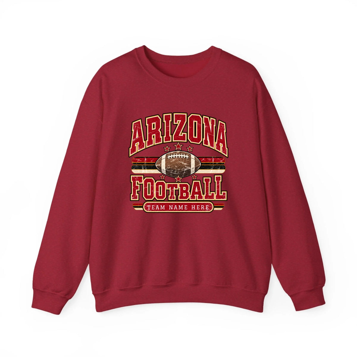 Sweatshirt Front Blank - Vintage Red