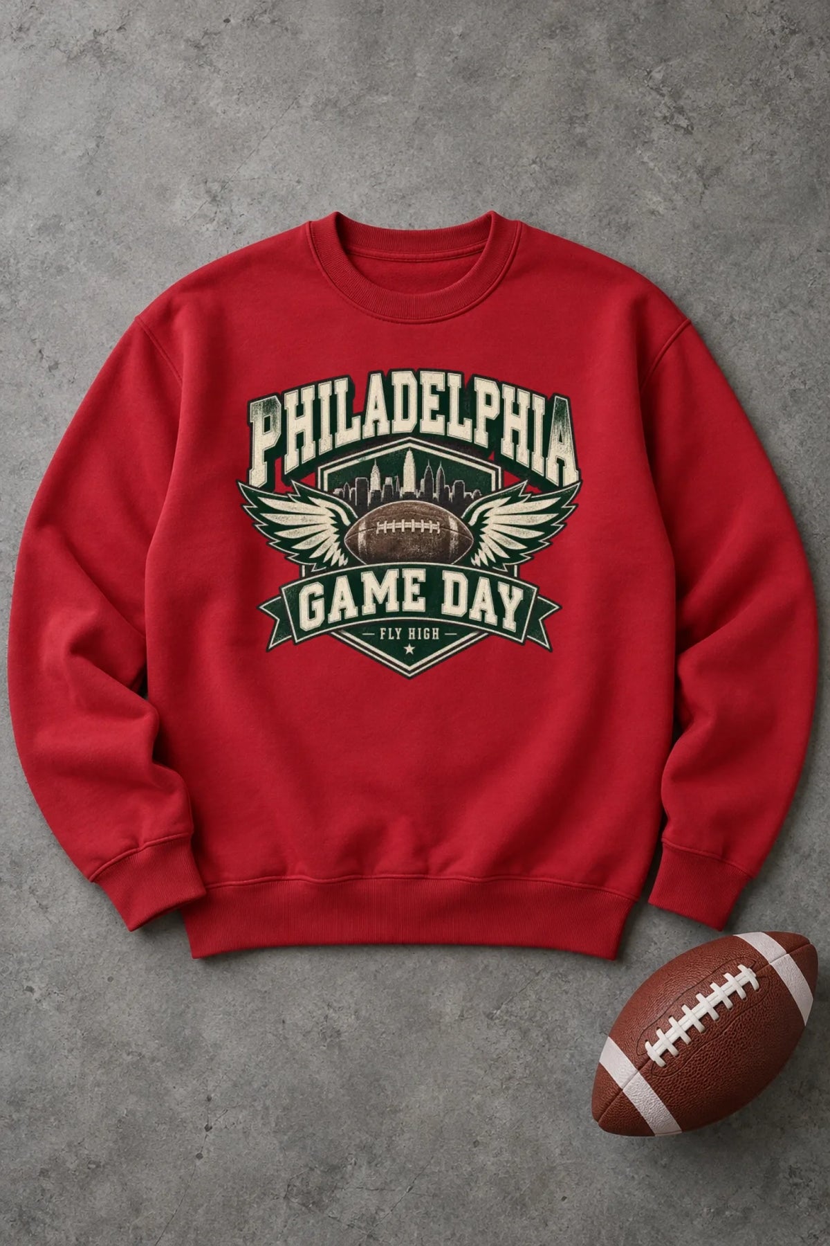 Red Sweatshirt Mock