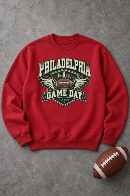 Red Sweatshirt Mock