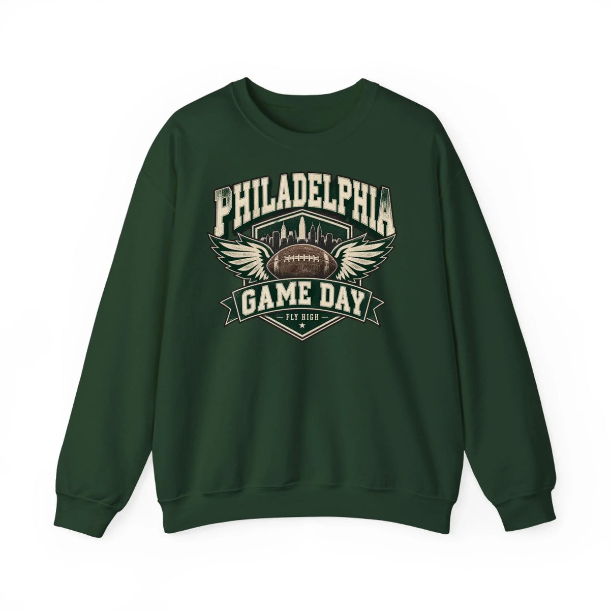 Sweatshirt Front Blank - Forrest Green
