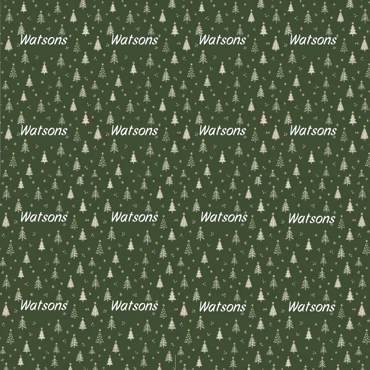 Personalized Jolly Christmas Tree Name Wrapping Paper