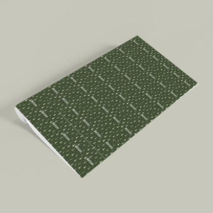 Personalized Jolly Christmas Tree Name Wrapping Paper