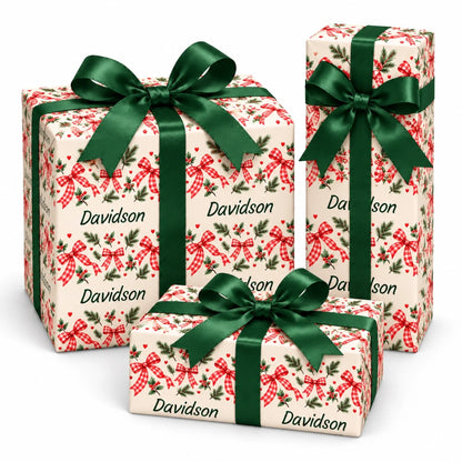 Gingham Bows Seamless 2