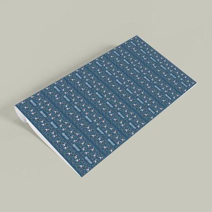 Personalized Winter Reindeer Name Wrapping Paper