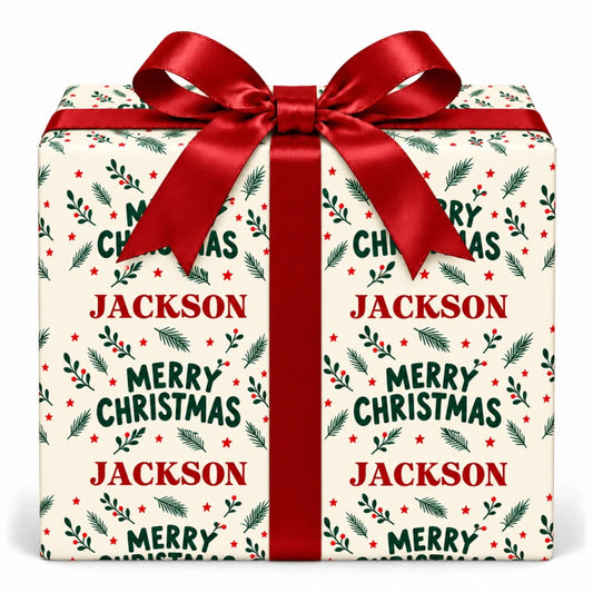 Merry Christmas Greenery Seamless