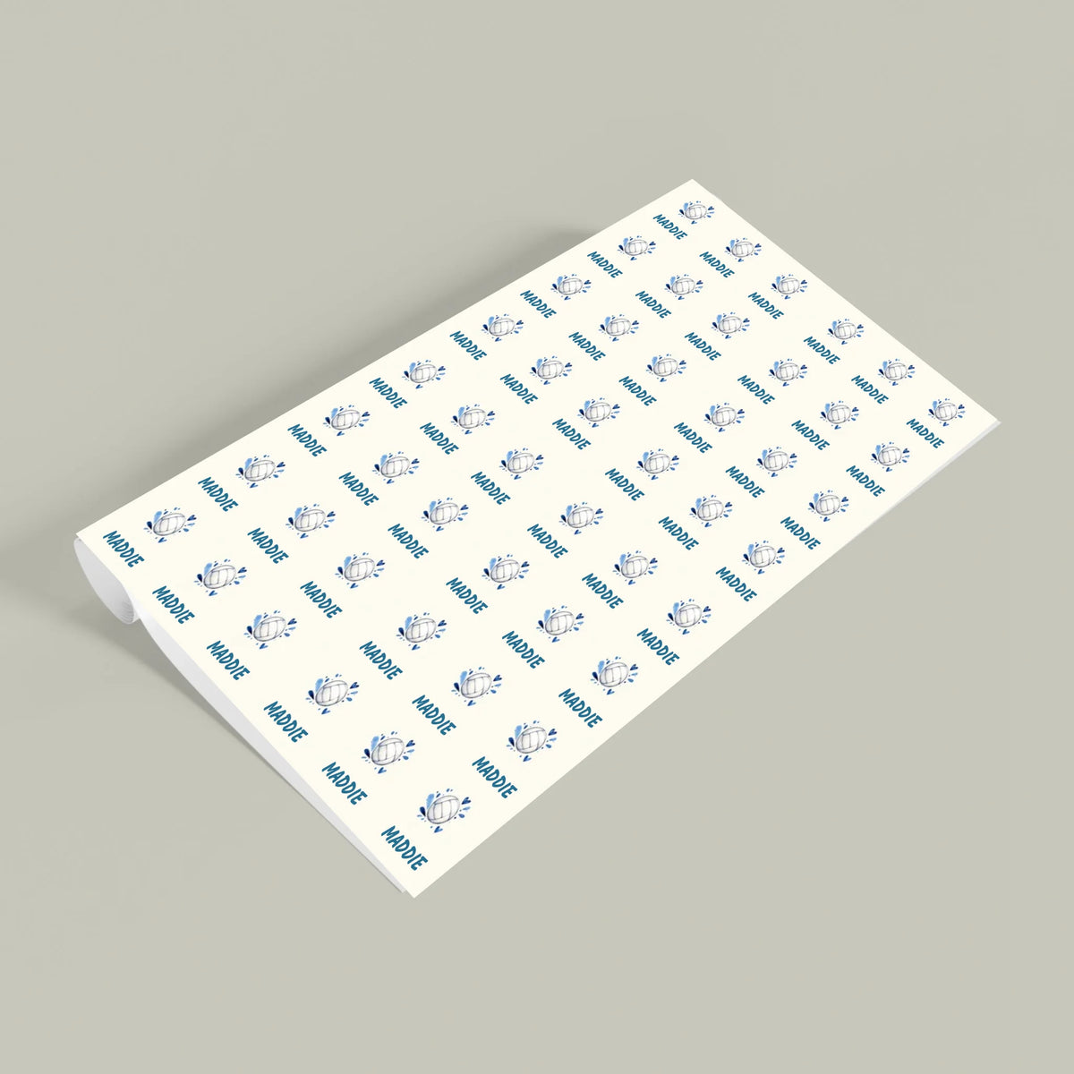 Personalized Volleyball Name Wrapping Paper