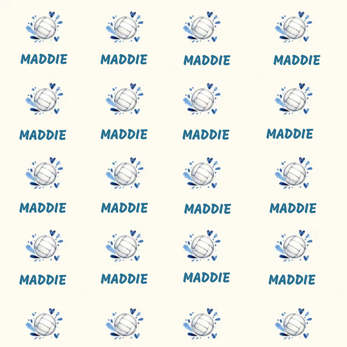 Personalized Volleyball Name Wrapping Paper