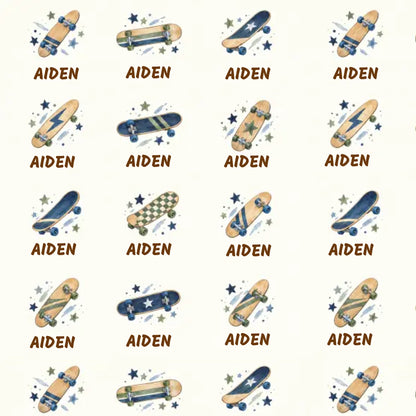 Personalized Skateboard Name Wrapping Paper