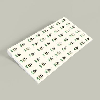 Personalized Soccer Name Wrapping Paper