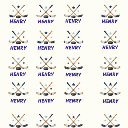 Personalized Hockey Name Wrapping Paper