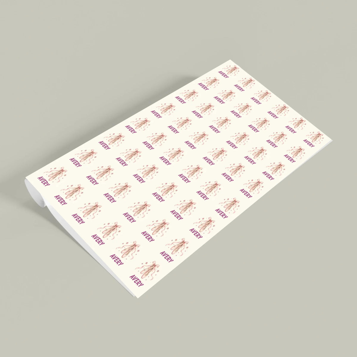 Personalized Ballet Dancer Name Wrapping Paper