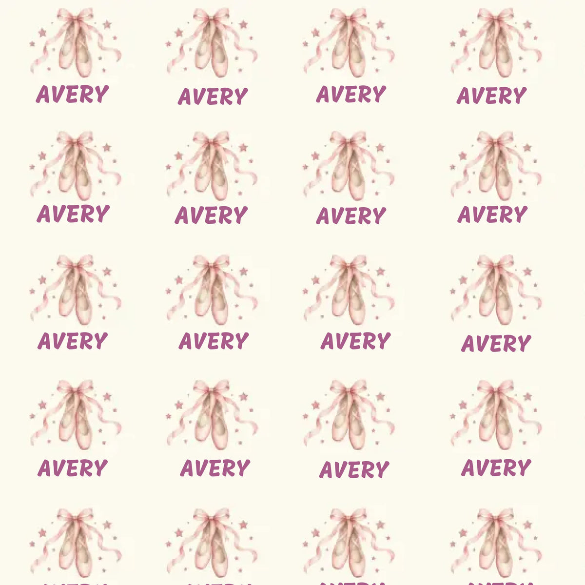 Personalized Ballet Dancer Name Wrapping Paper
