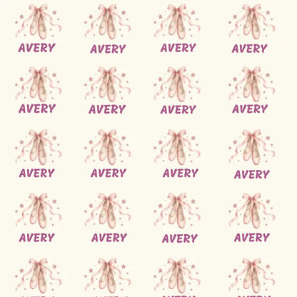 Personalized Ballet Dancer Name Wrapping Paper
