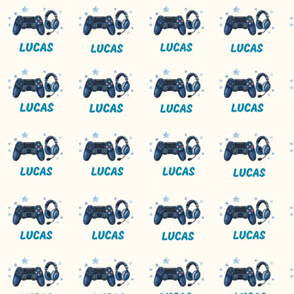 Personalized Gamer Name Wrapping Paper
