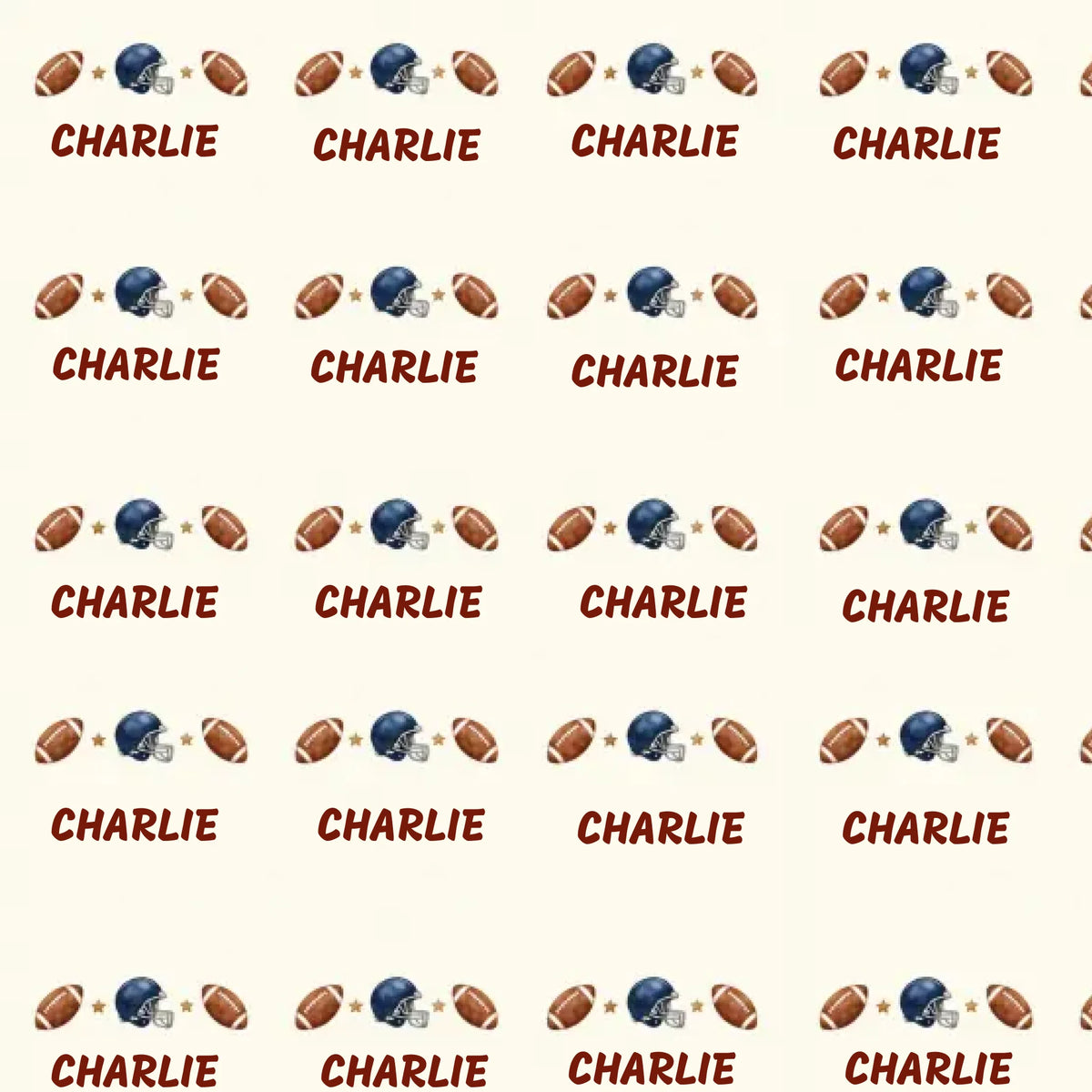 Personalized Football Name Wrapping Paper