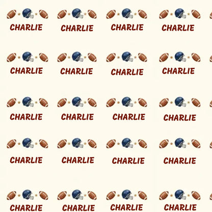 Personalized Football Name Wrapping Paper
