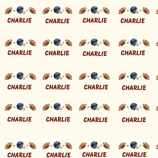 Personalized Football Name Wrapping Paper
