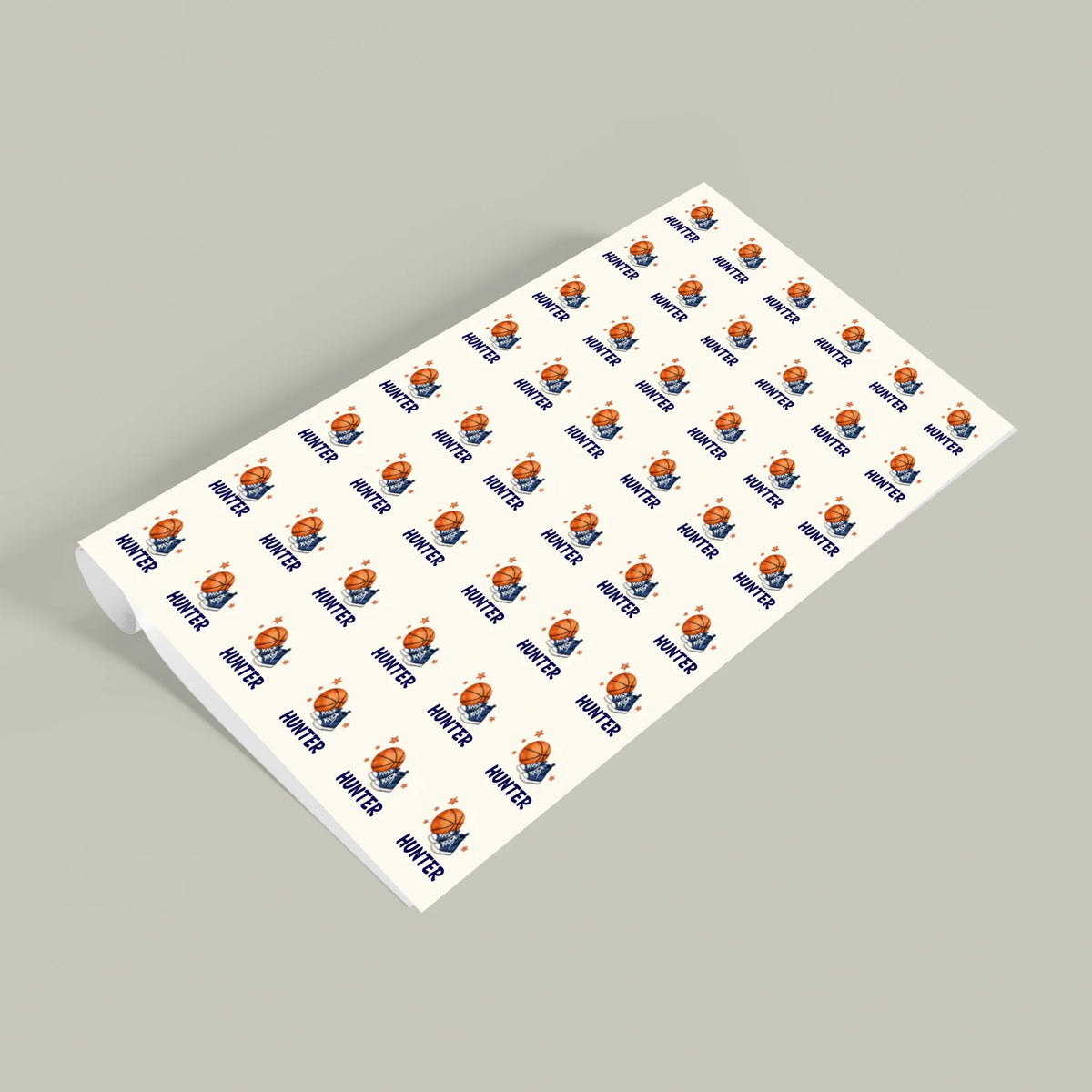 Personalized Basketball Name Wrapping Paper