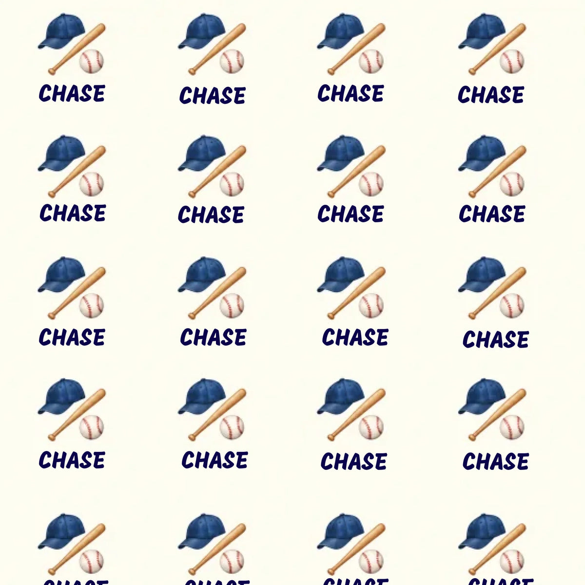 Personalized Baseball Name Wrapping Paper