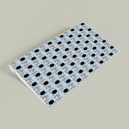 Personalized Snowy Woodland Photo Wrapping Paper