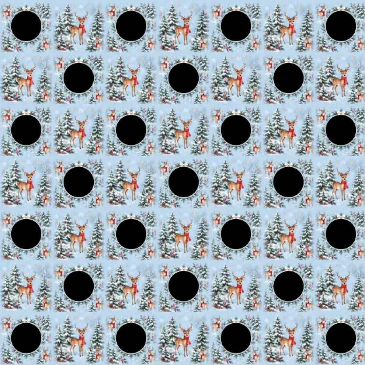 Personalized Snowy Woodland Photo Wrapping Paper