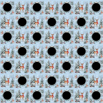 Personalized Snowy Woodland Photo Wrapping Paper